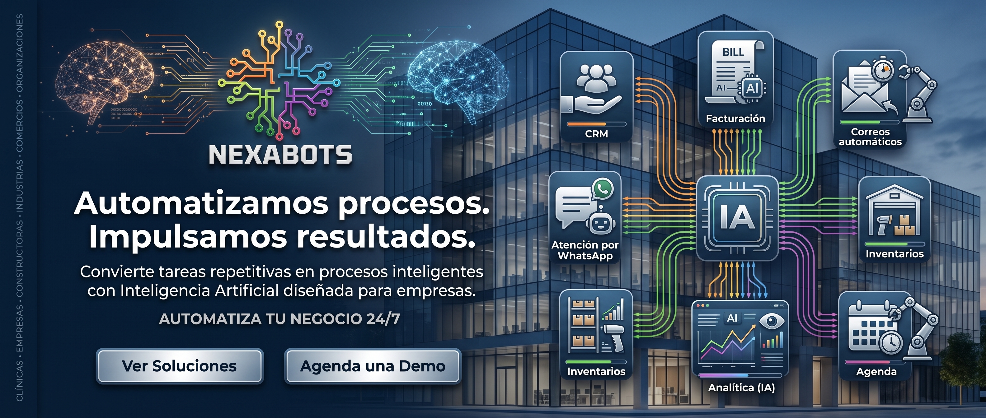Nexabots automatiza procesos empresariales de CRM, facturación, correos e inventarios